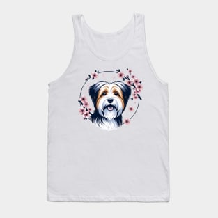 Biewer Terrier Celebrates Spring's Cherry Blossoms Splendor Tank Top